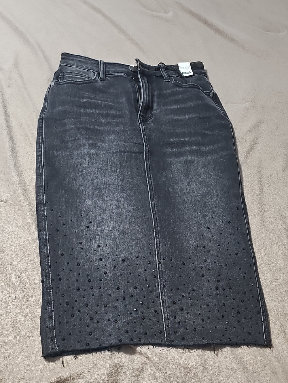 Judy Blue Black Straight-Leg Embellished Jeans